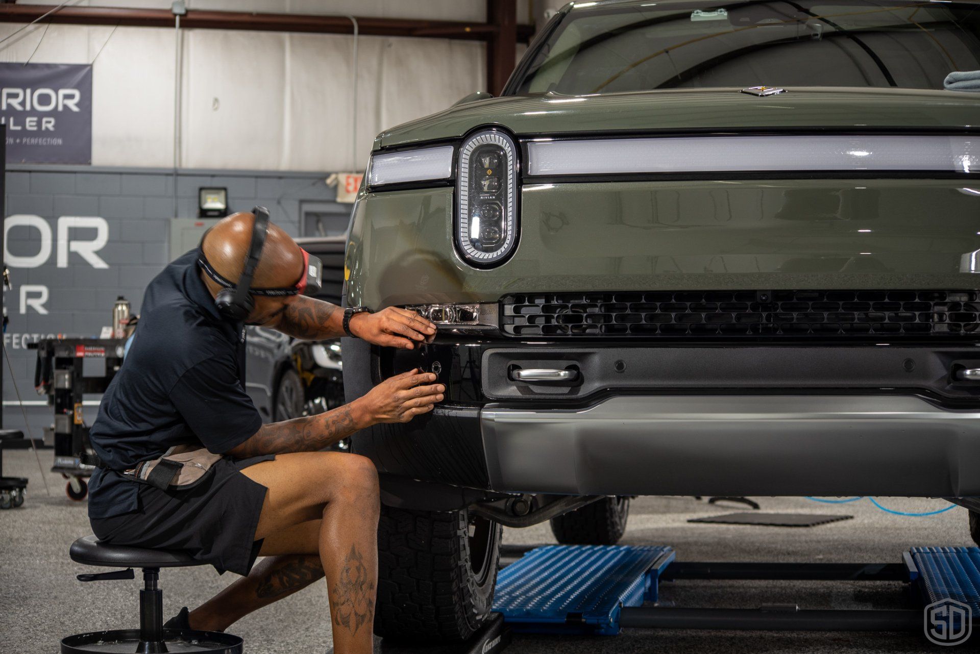 2022 Rivian R1T Preparation Wash, Emblem Removal, Level 2 Paint Correction, Paint Protection Film, Modesta BC-08 Ceramic Coating Orlando USA