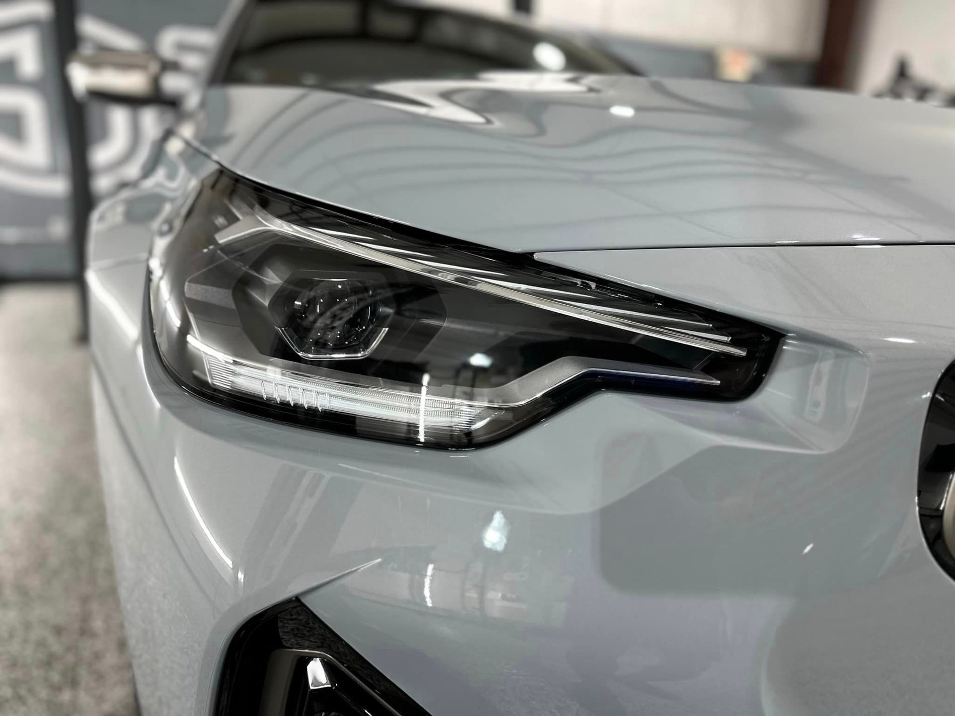 2023 BMW M240I Front Bumper, Hood, Headlights and Mirror Wrap Paint Protection Film Florida USA