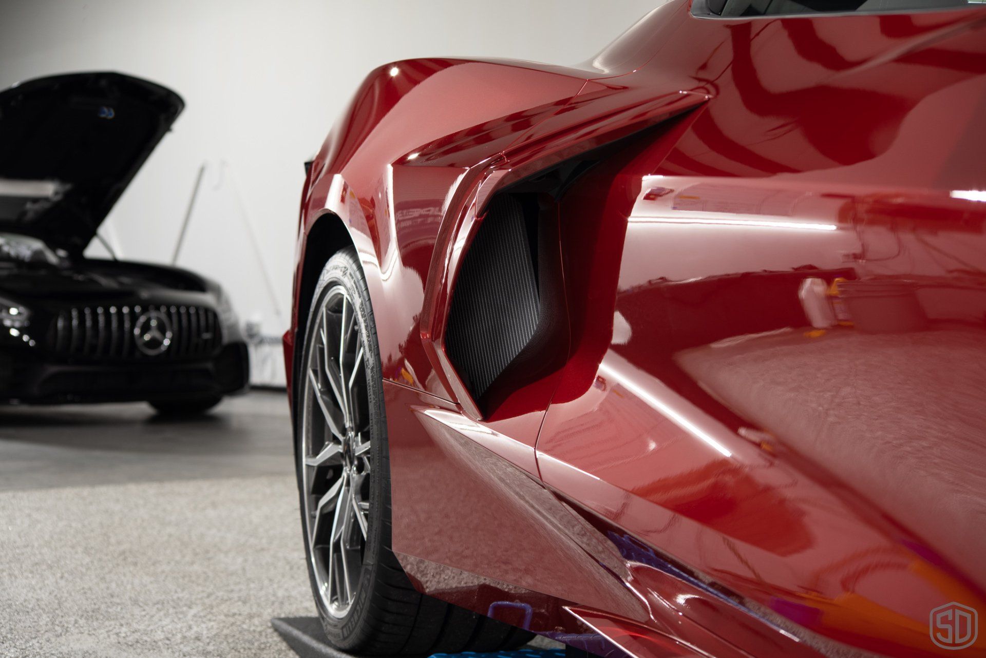 2023 Red Mist Metallic Corvette C8 Z51 HTC Custom Fitted Paint Protection Film Florida