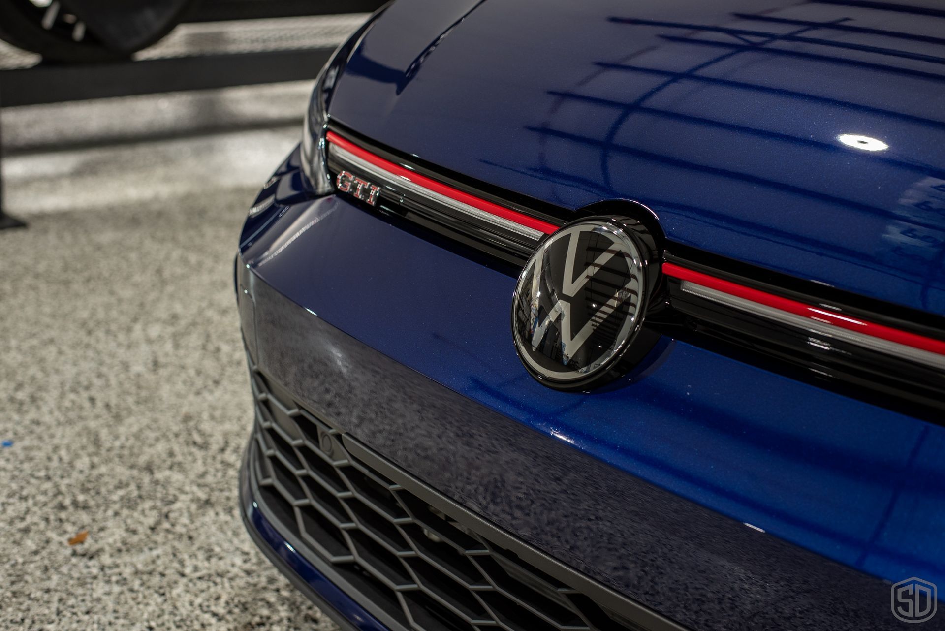2023 VW GTI Paint Correction and Modesta Coatings front bumper close up Orlando FL