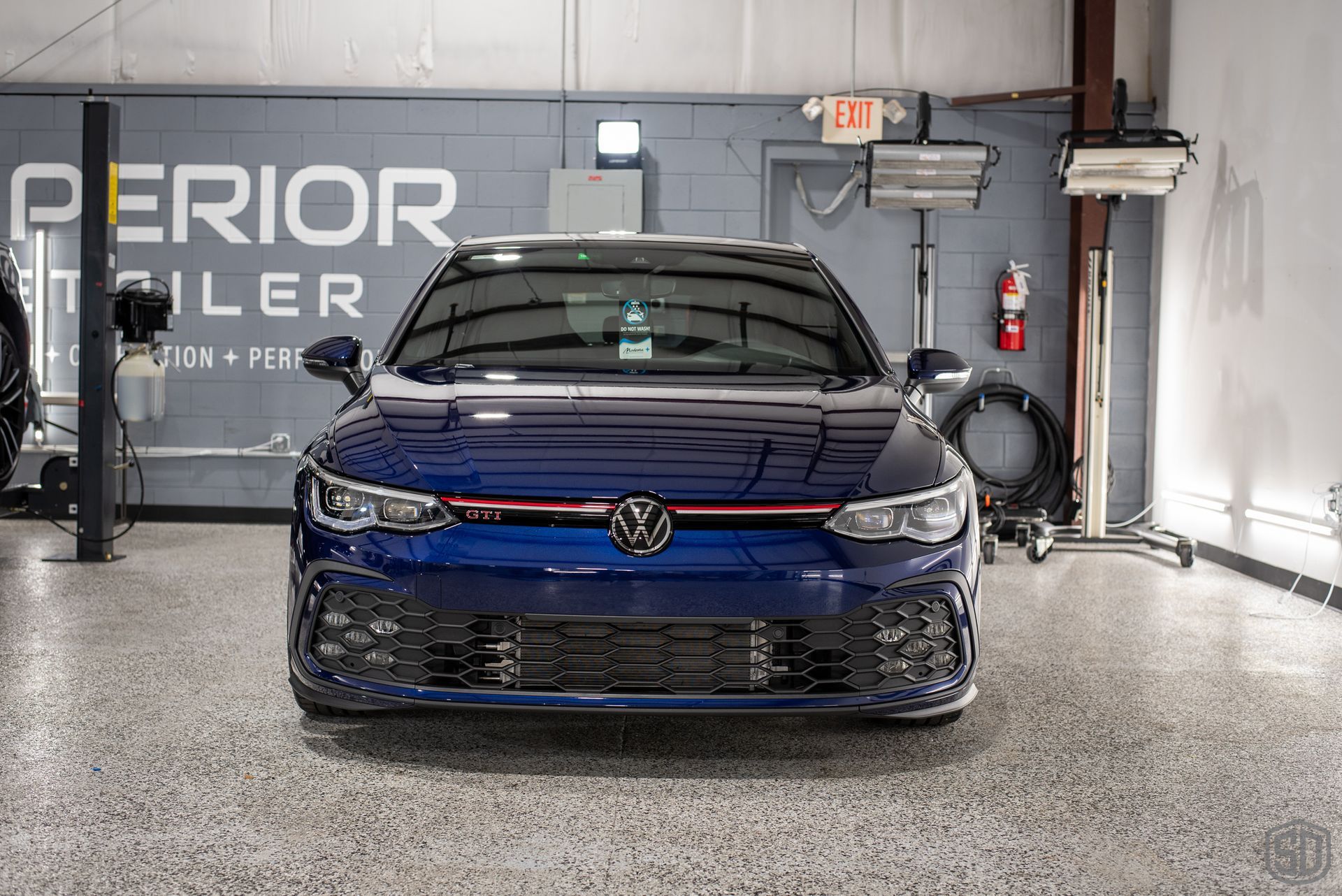 2023 VW GTI Paint Correction and Modesta Coatings front end view Orlando Florida USA