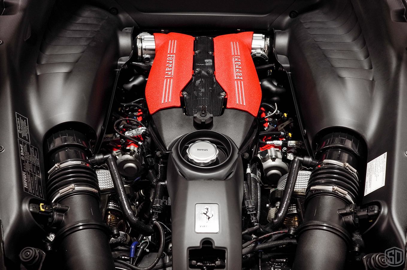 Avorio 190 Ferrari 488 GTB Car Detailing engine cleaning Florida