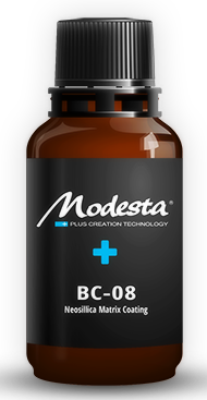 A bottle of modesta plus creation technology bc-08
