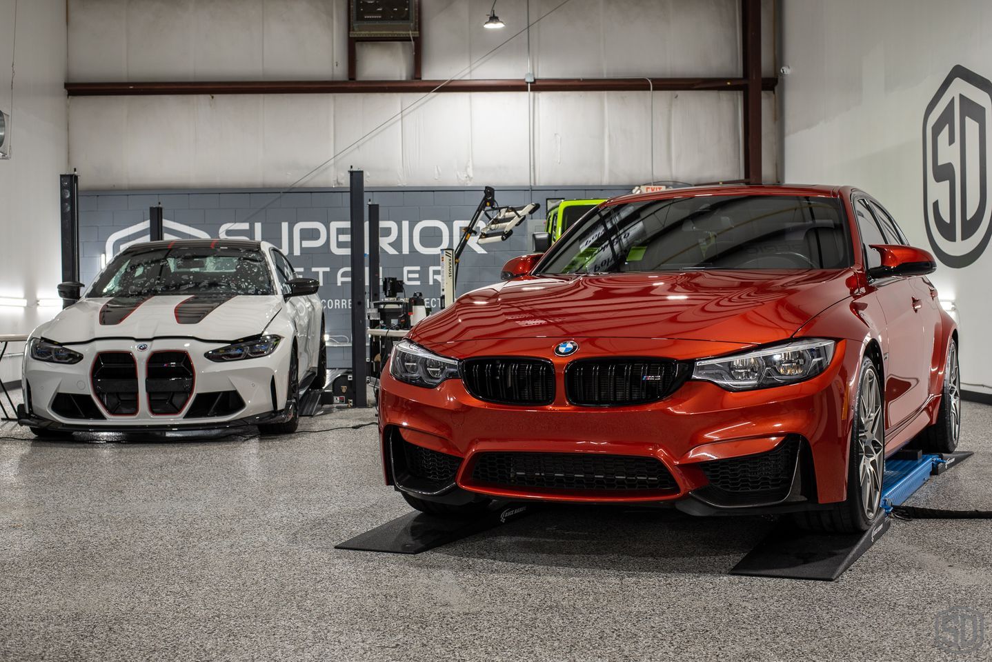 BMW M3 CS Detailing, Paint Correction, Modesta Coatings front end view Orlando, FL