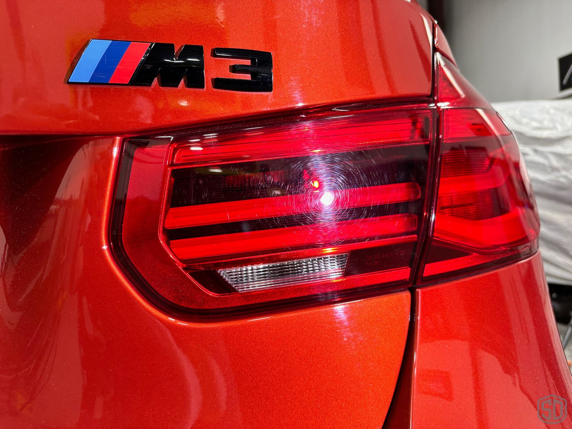 BMW M3 CS Detailing, Paint Correction, Modesta Coatings rear tail light Orlando, FL
