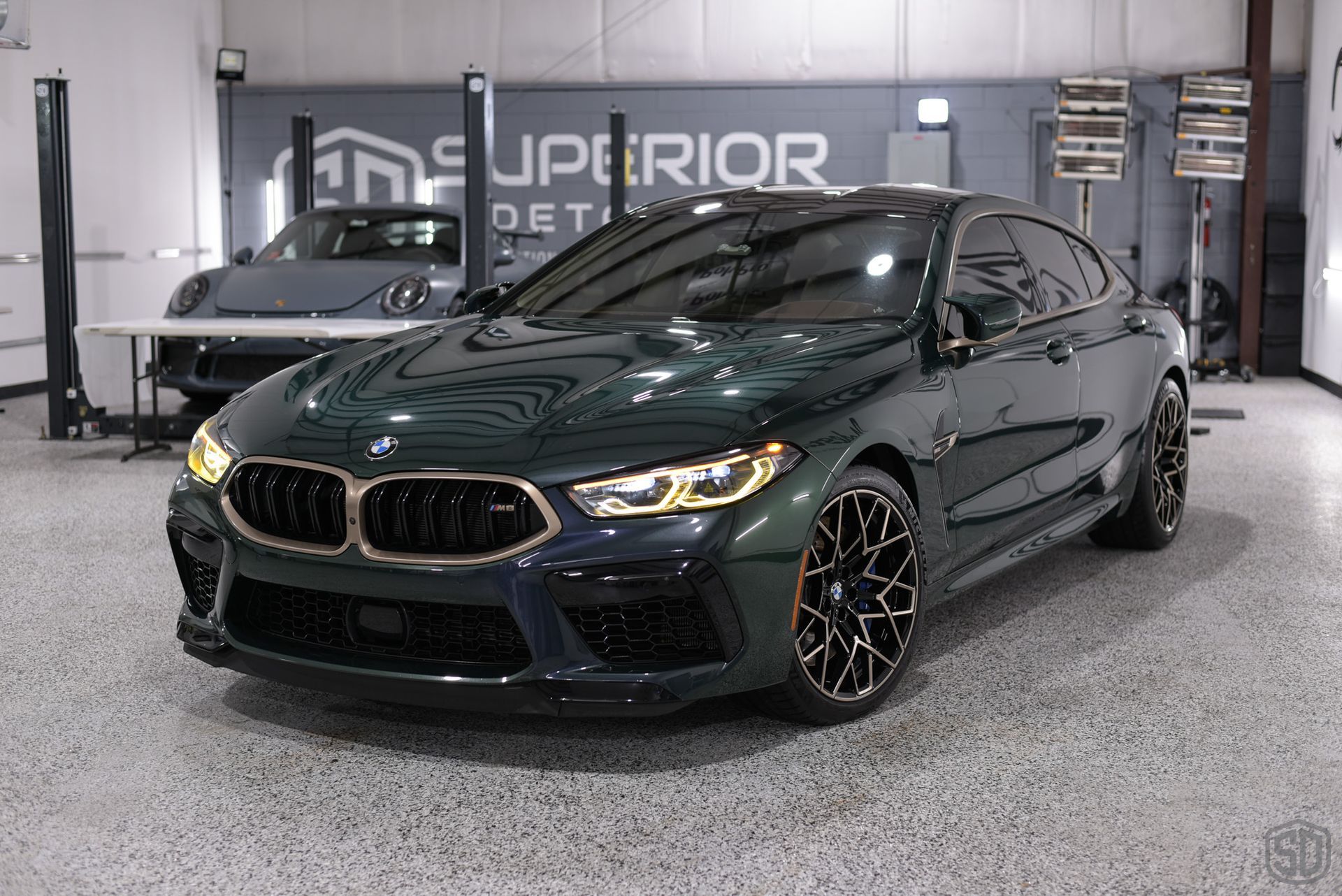 BMW M8 Modesta Coating BC-06 Glass Coating on the Brakes and Calipers Orlando, Florida, USA