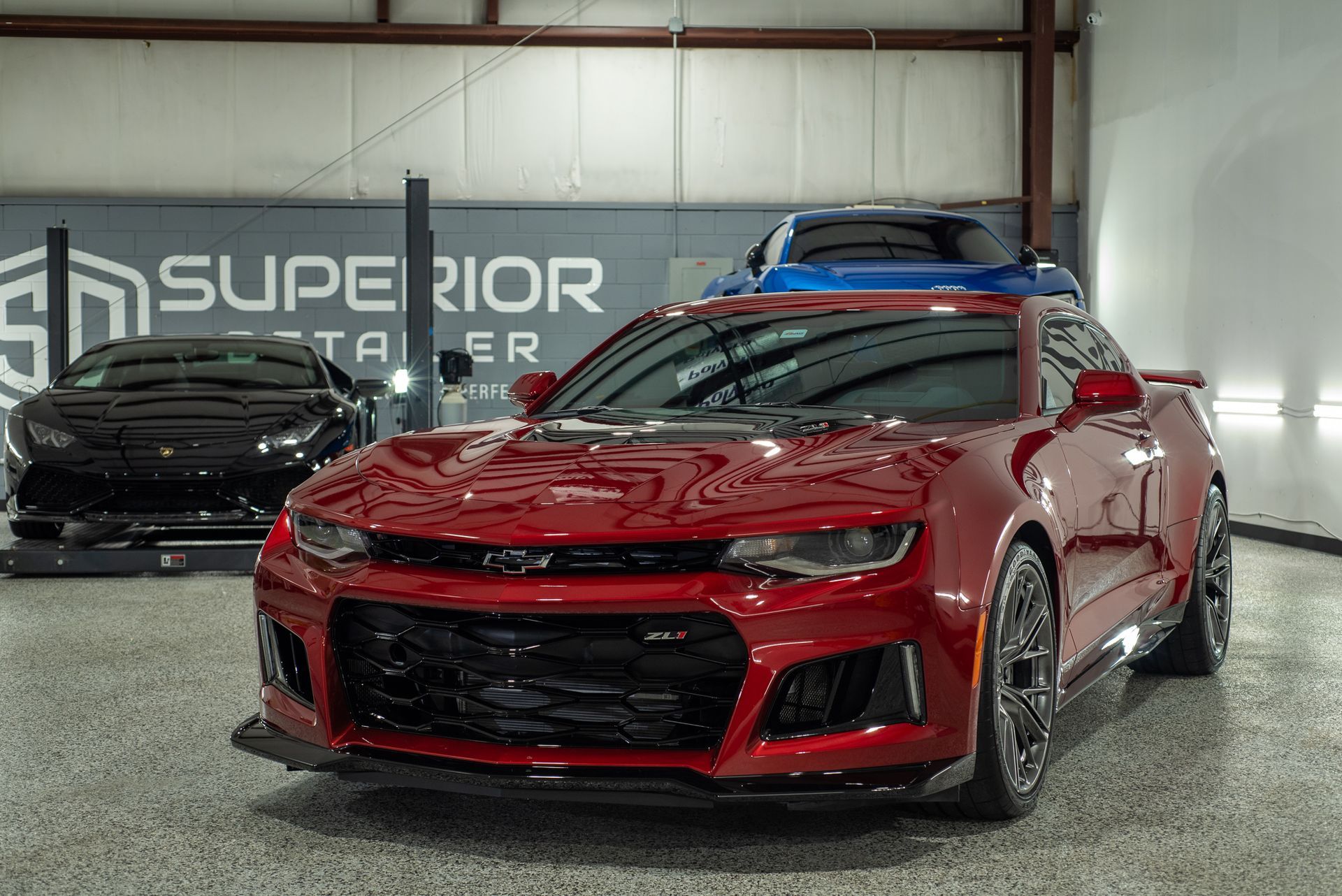 Chevrolet Camaro ZL1 Modesta Ceramic Coating on paint, wheels, and brake calipers and Xpel Paint Protection Film to Front Bumper and Rear Splash Orlando