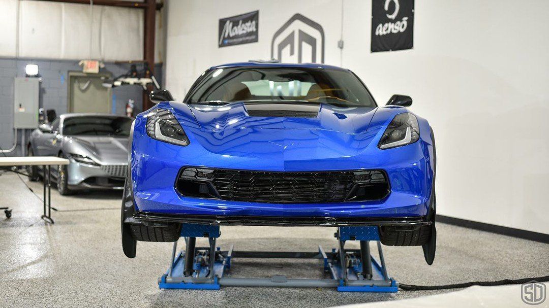 Chevrolet Corvette Grand Sport - Xpel 10 mm PPF on the front bumper - Orlando