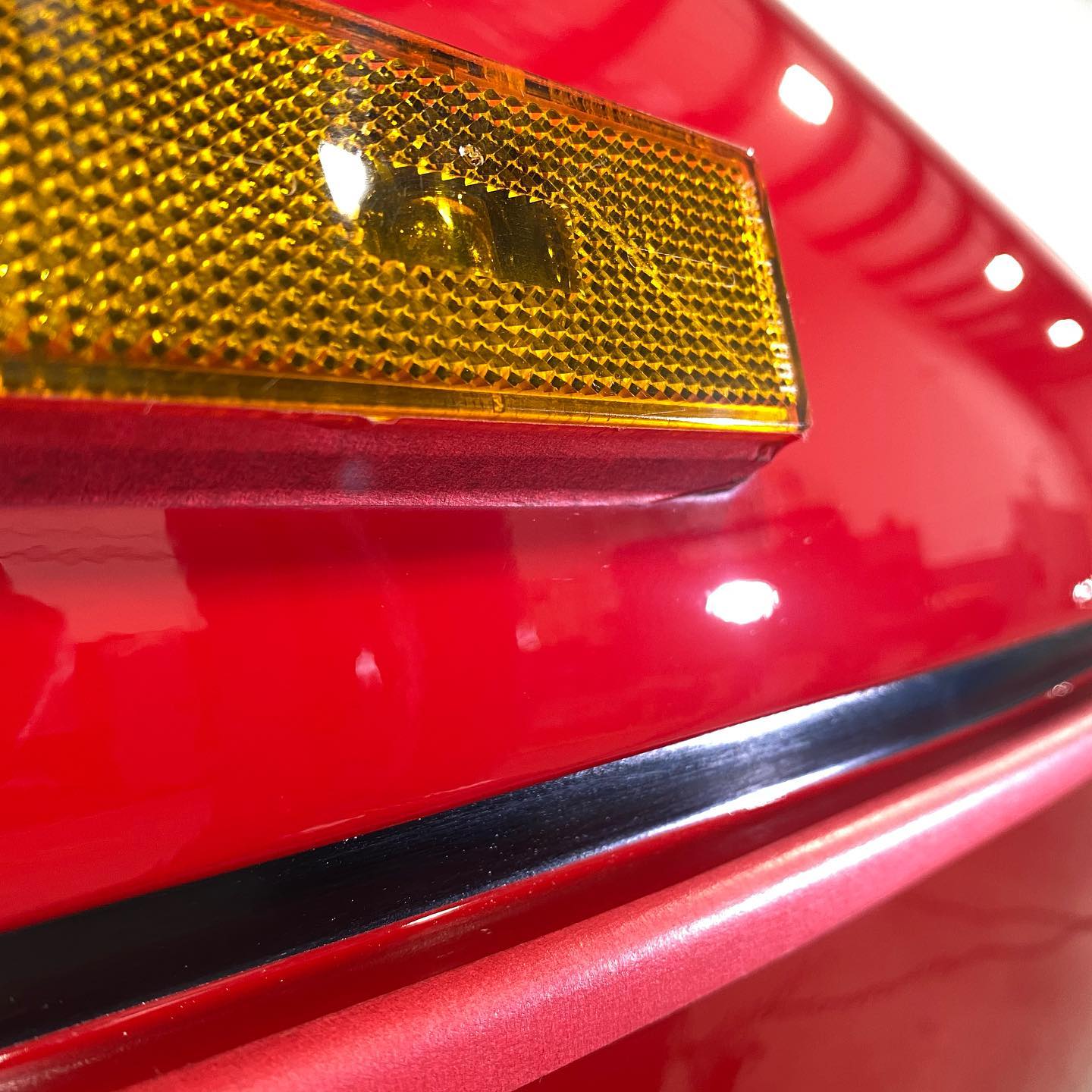 Glasurit Rosso Corsa after