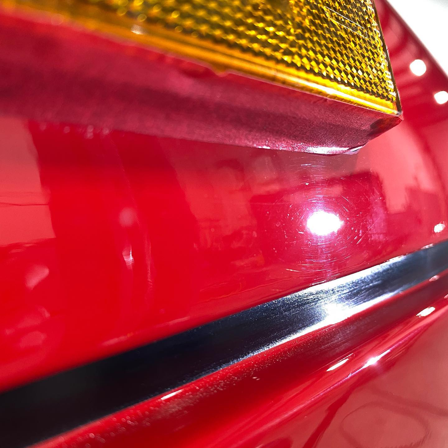 Glasurit Rosso Corsa before