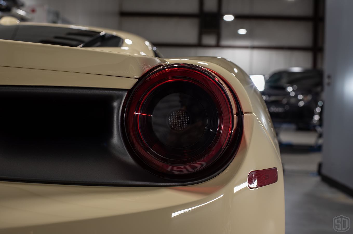 Avorio 190 Ferrari 488 GTB Car Detailing tailight view Orlando Florida