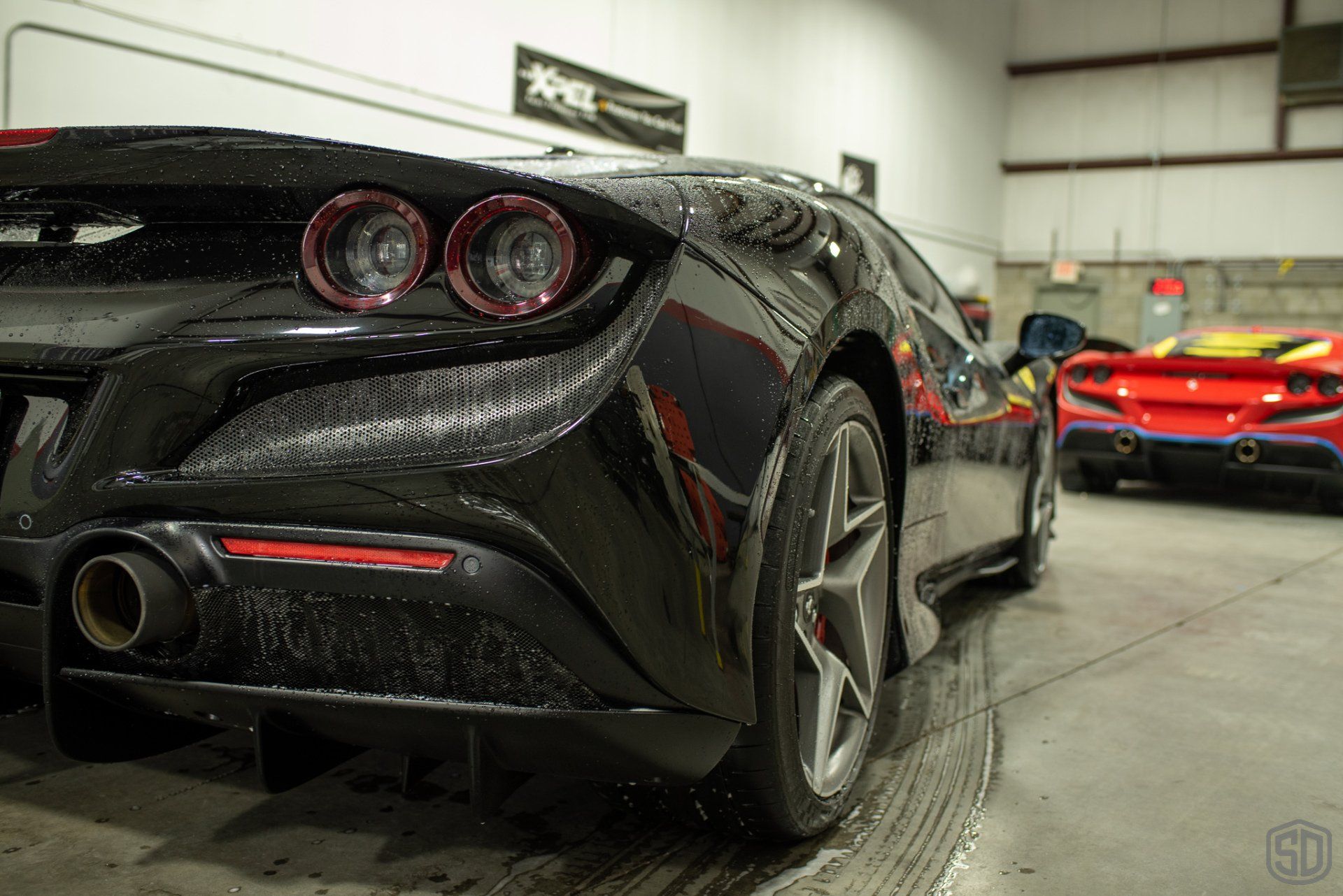 Ferrari F8 Tributos Modesta Maintenance detail paint correction full ppf wrap Orlando FL