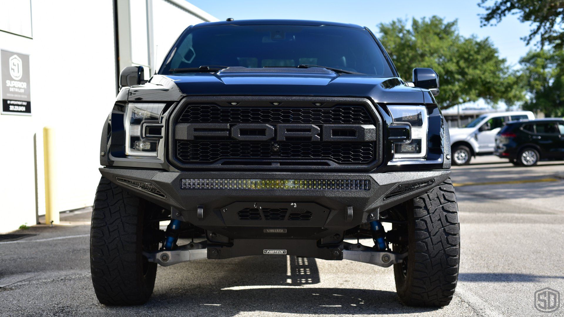 Ford F-150 Raptor Level 3 paint correction modesta BC-08 Neosillica matrix coating front end Florida