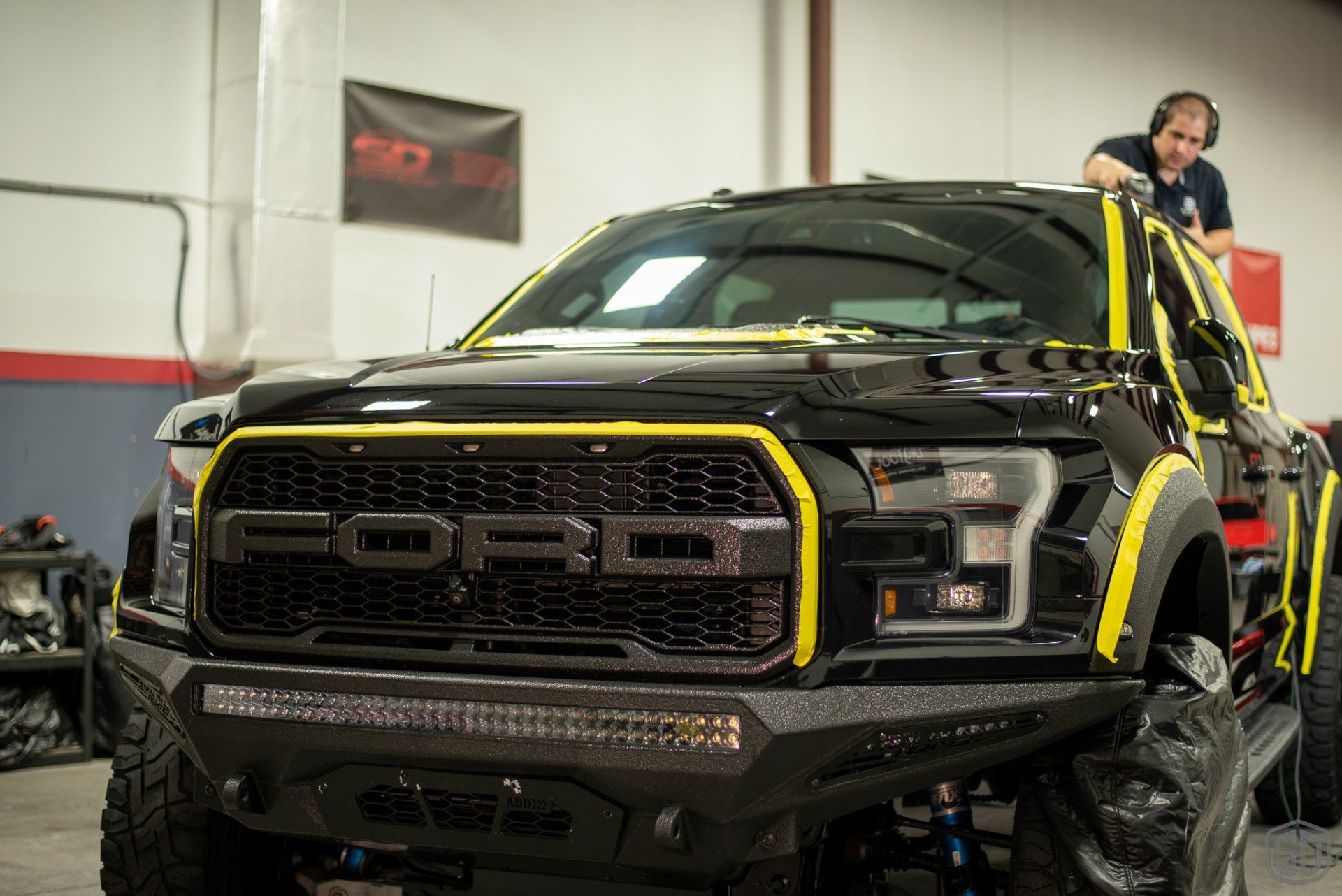 Ford F-150 Raptor Level 3 paint correction modesta BC-08 Neosillica matrix coating installation shotOrlando FL