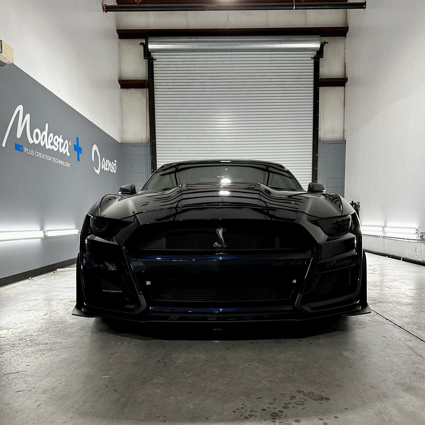 Ford Mustang Modesta BC05, Safety Coating inside and out and on the Calipers with BC06, An Xpel Invisible Wrap front end view Florida