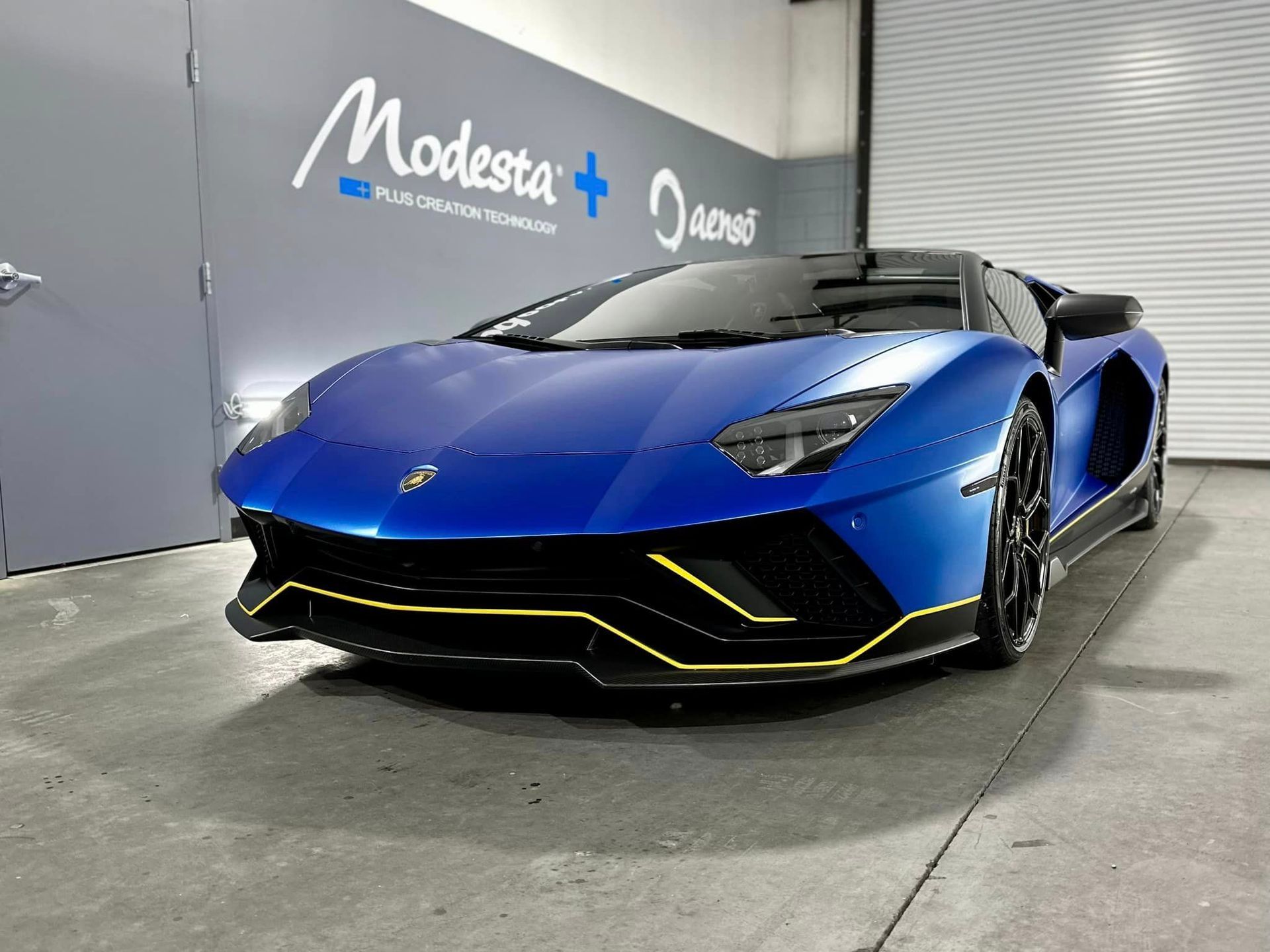 Lamborghini Aventador Ultimate High-End Detailing front end view Orlando, Florida USA