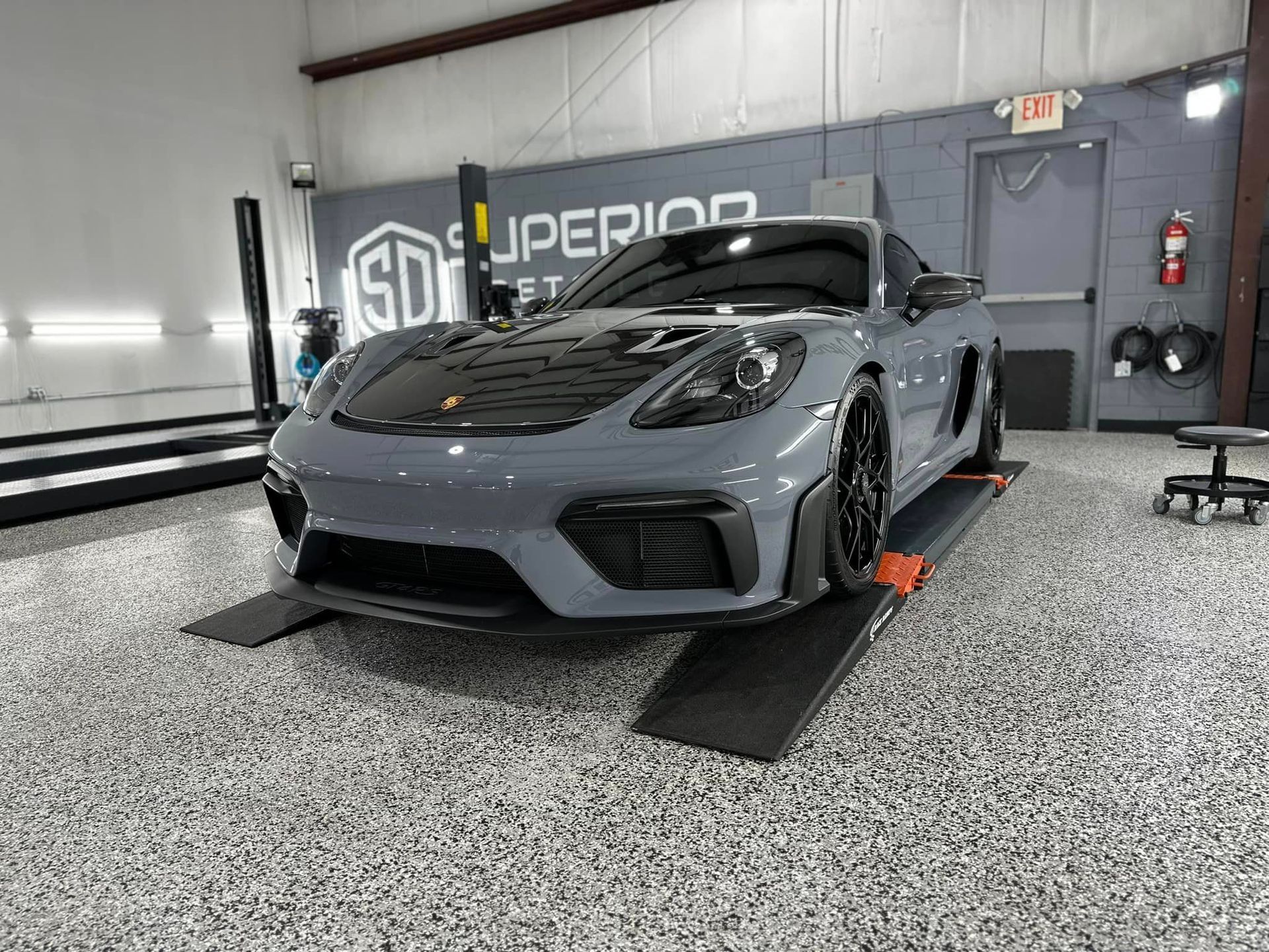 Porsche Cayman GT4 RS Wheels and Calipers Coated with Modesta BC06 High Heat Resistant Glass Orlando, Florida USA