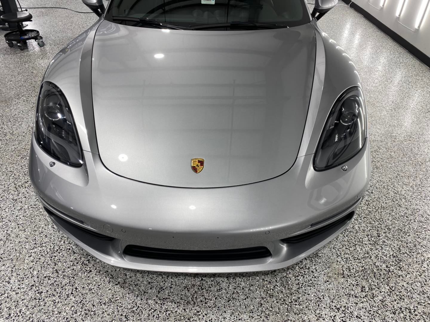 Porsche Cayman S - Level 2 Paint Correction & Full frontal PPF & Modesta BC-08 ceramic coating front hood detail - Orlando Florida