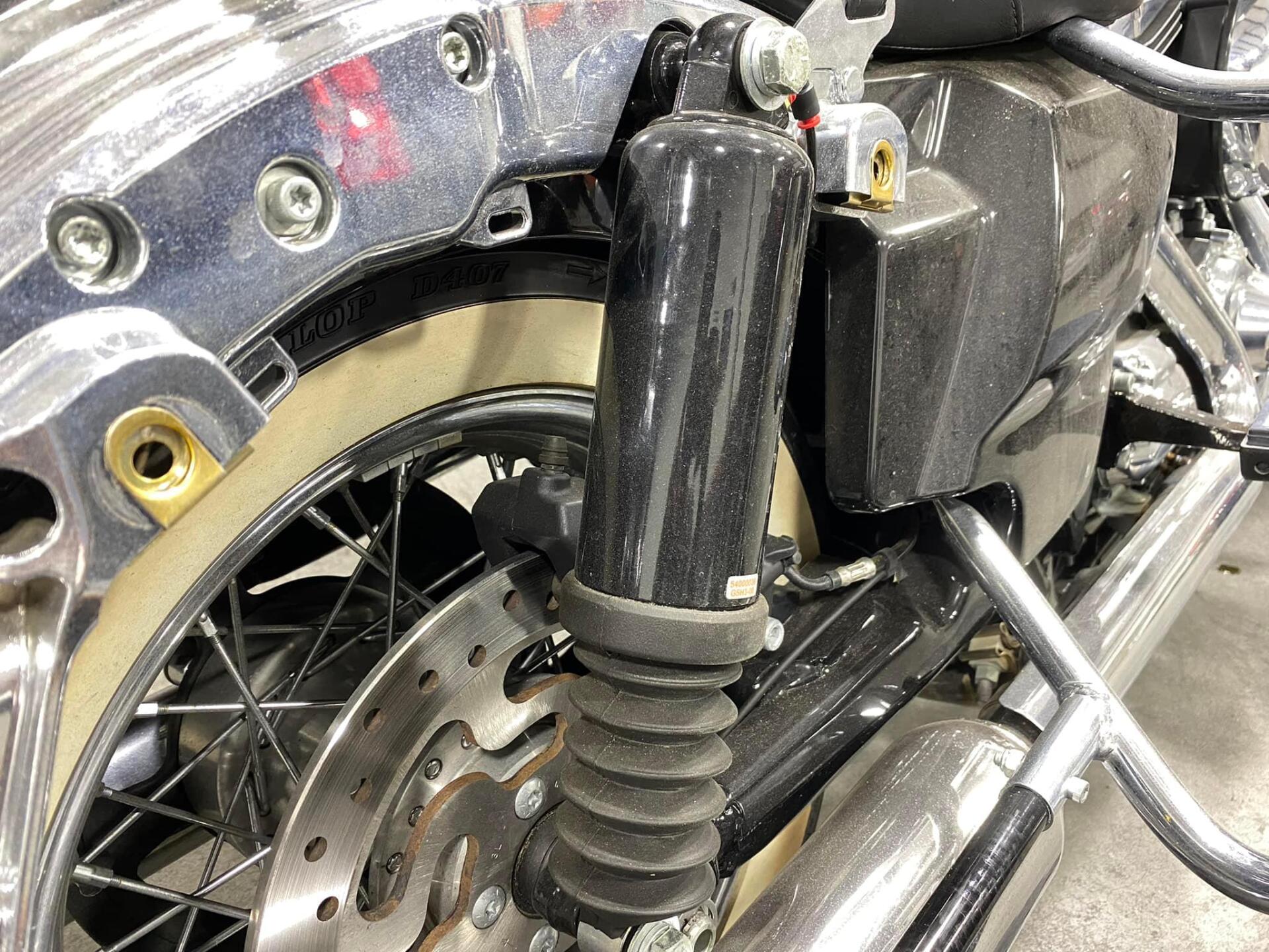2014 harley davidson road king prepped poliished wrapped and coated shock close up detail orlando Florida