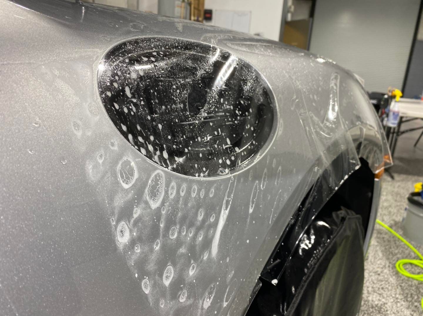 Porsche Cayman S - Level 2 Paint Correction & Full frontal PPF & Modesta BC-08 ceramic coating installation shot - Orlando Florida