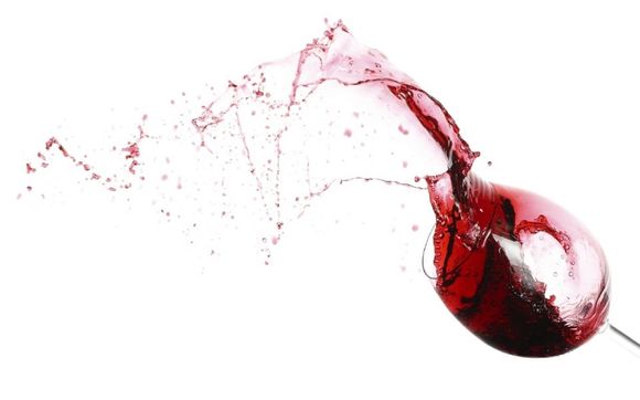 Calice di vino rosso