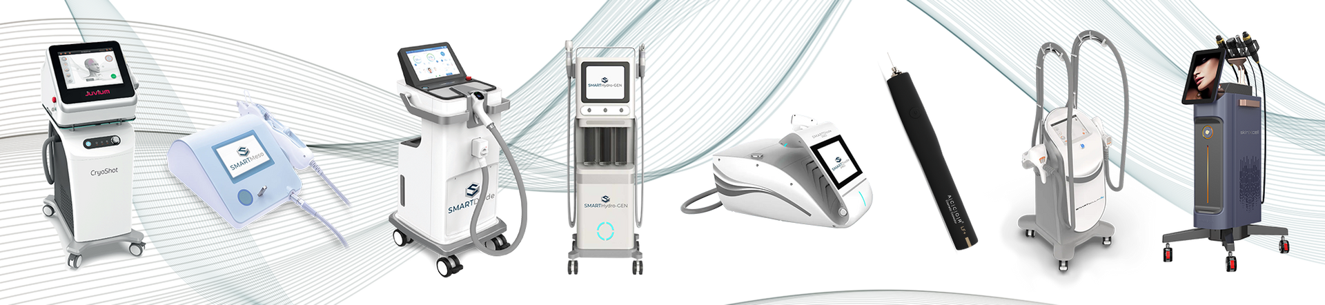 There are many different types of machines in this picture.