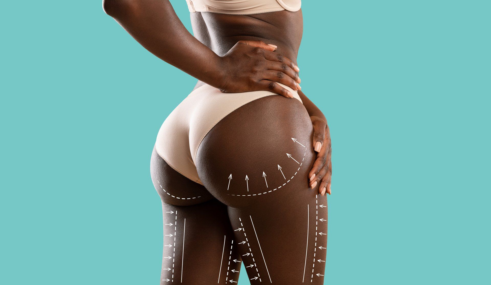Women with sculpted body