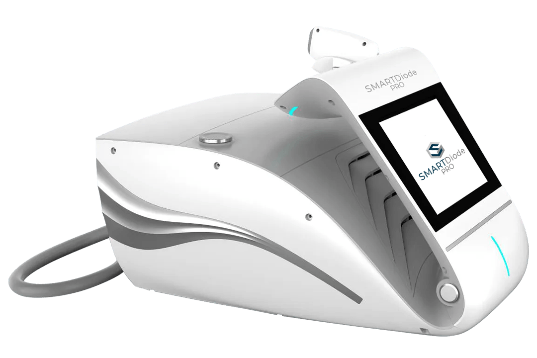 A white device with the word smart on it