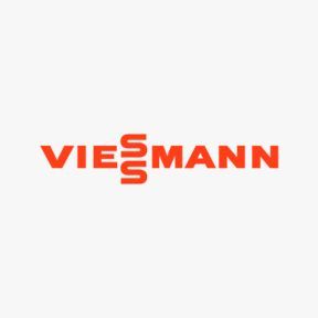 Viessmann logo in orange text on a white background.