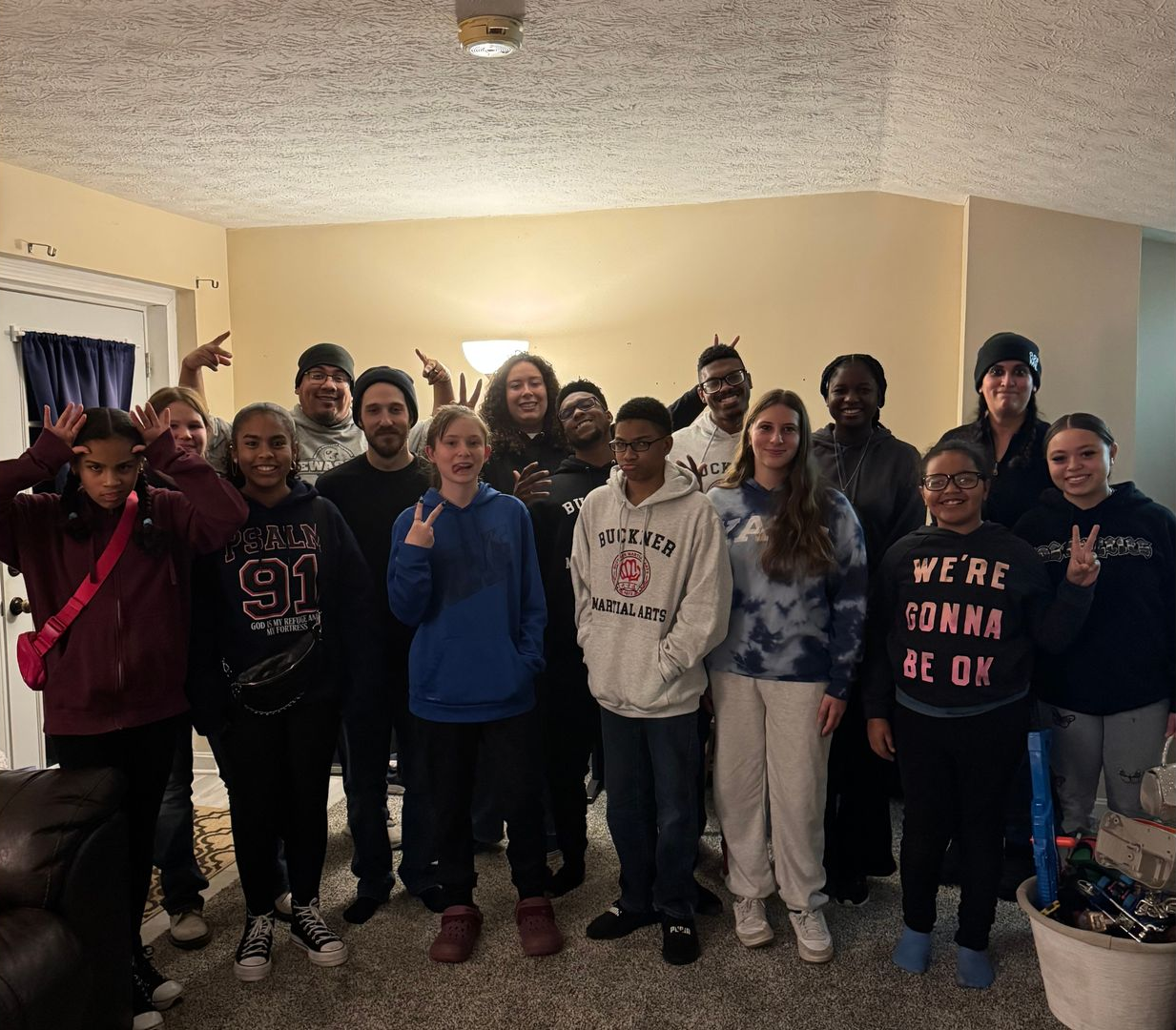 Students at Imago Dei for gathering