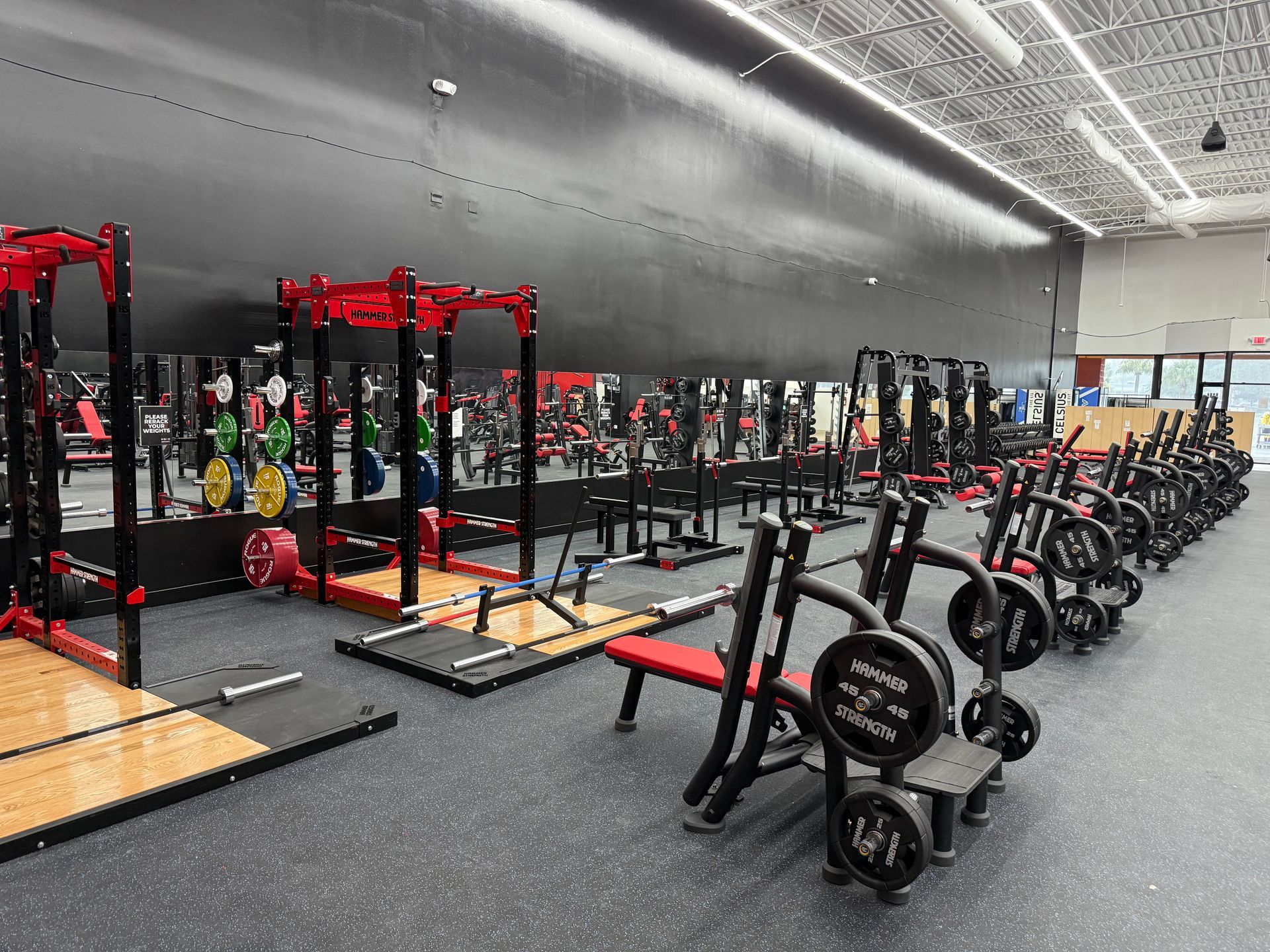 Smash Fitness gym equipment and strength training area in Lehigh Acres