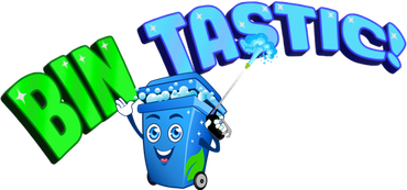 Cartoon trash bin holding 