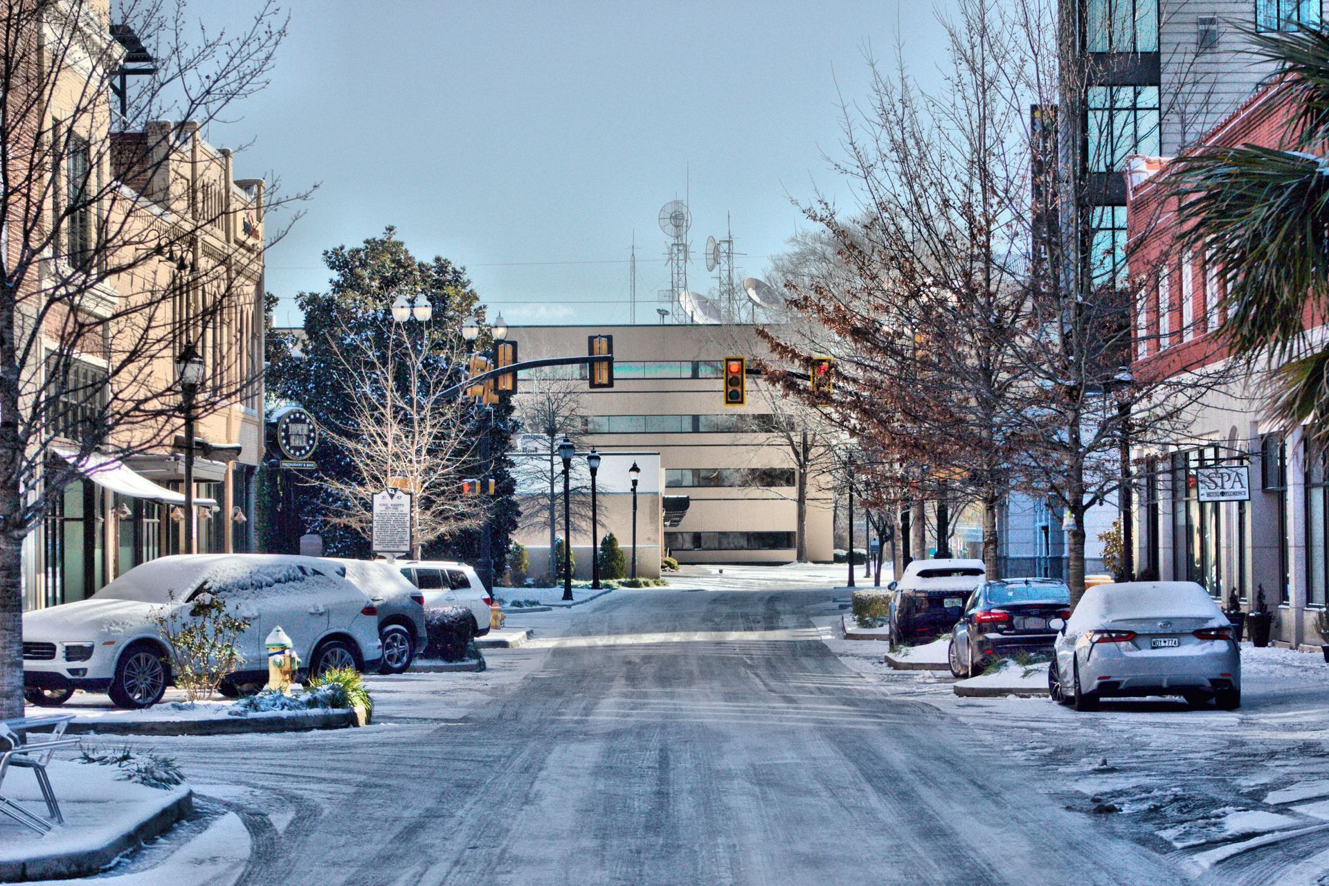 City Street in Winter