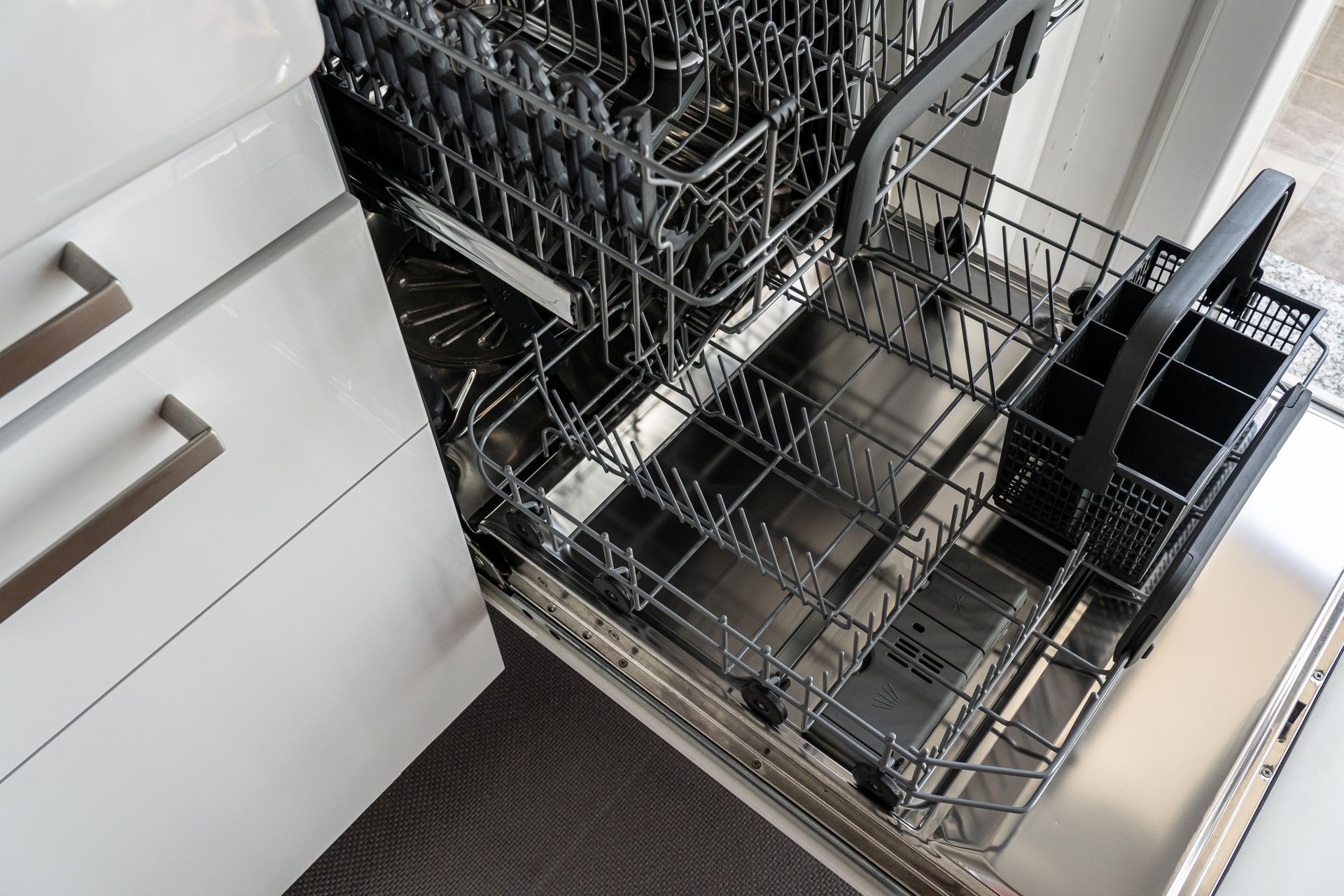 Empty Modern Dishwasher