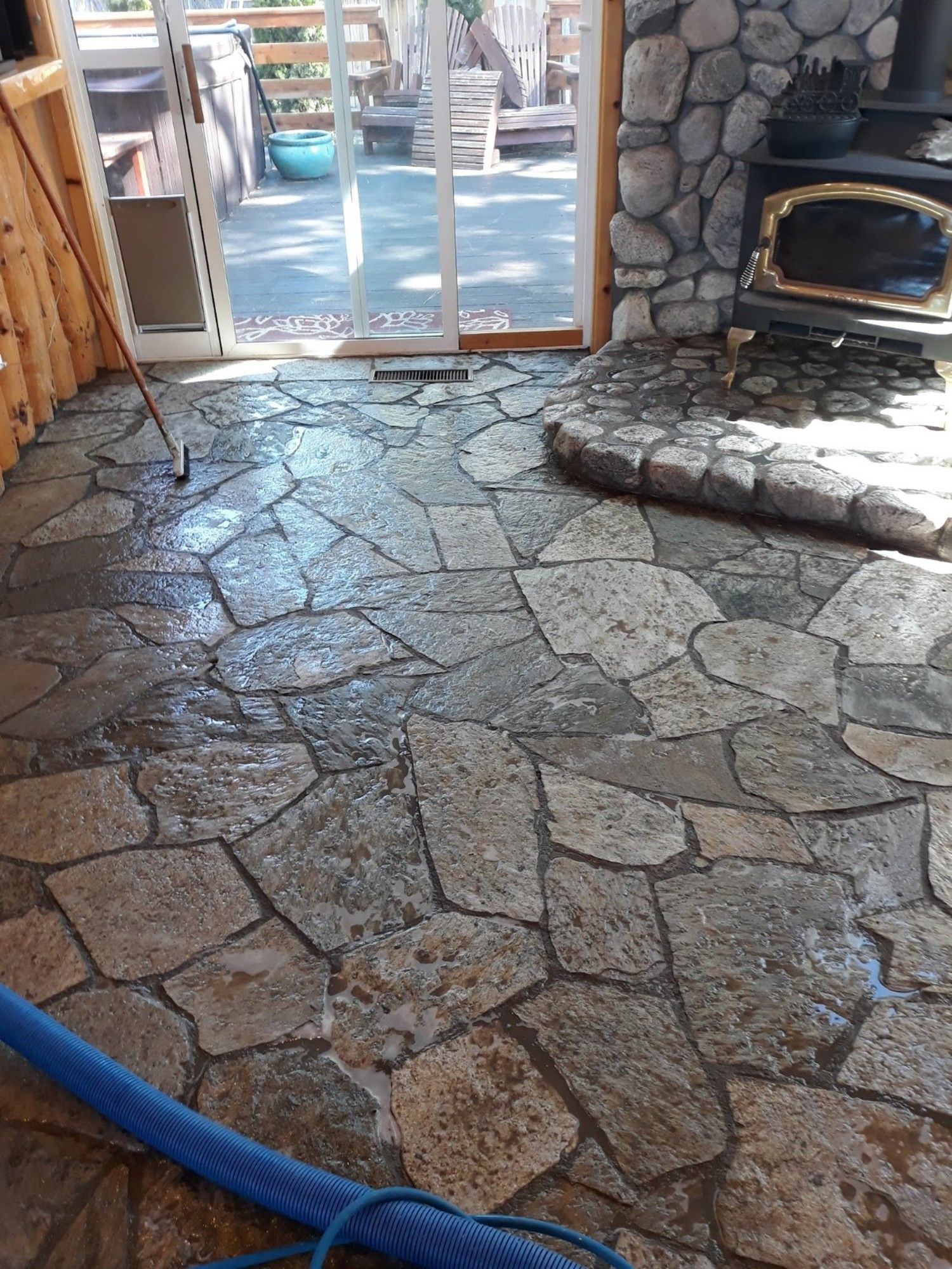 Floor Cleaning Service on Stone Flooring