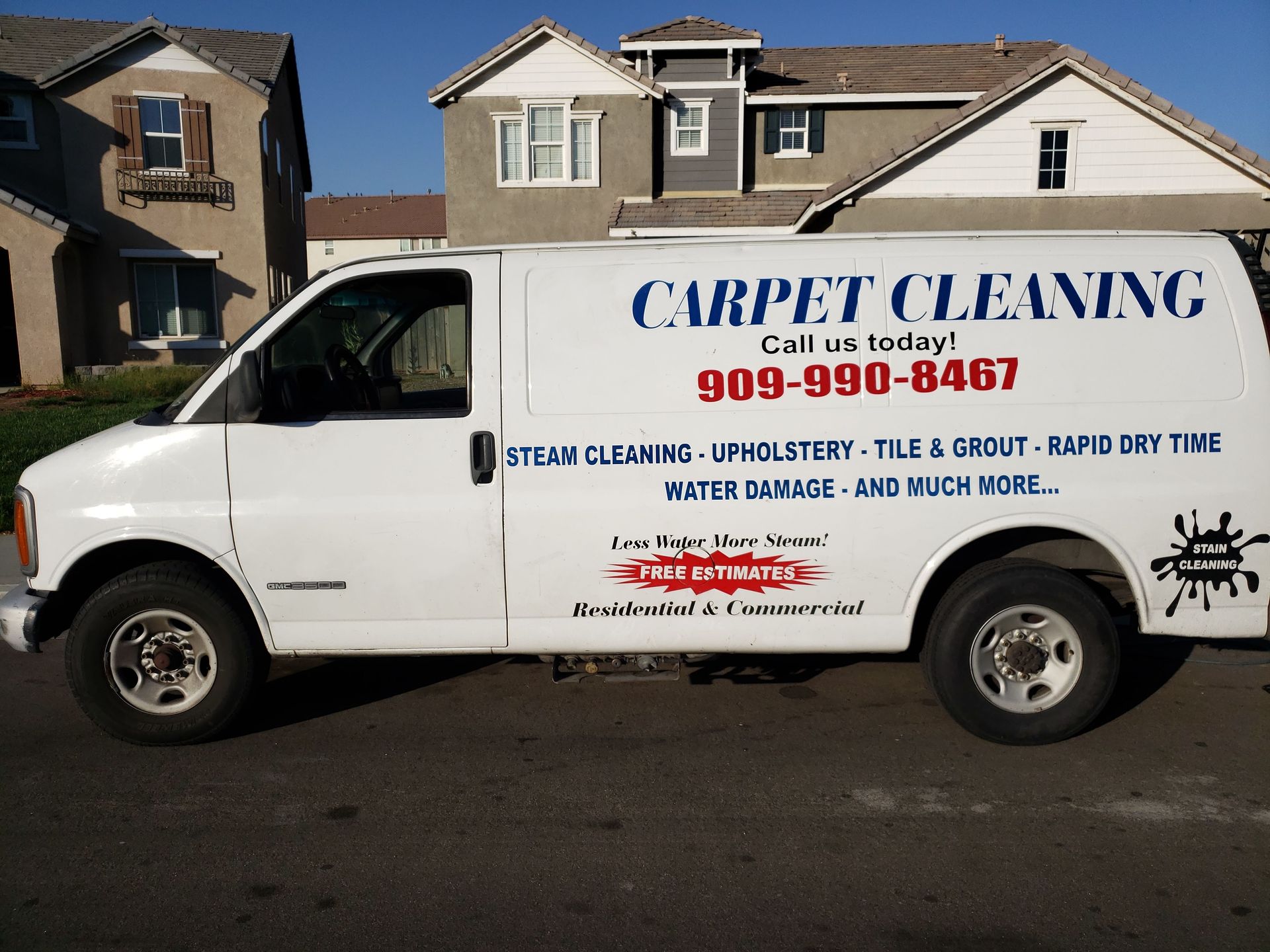 precision carpet cleaning van