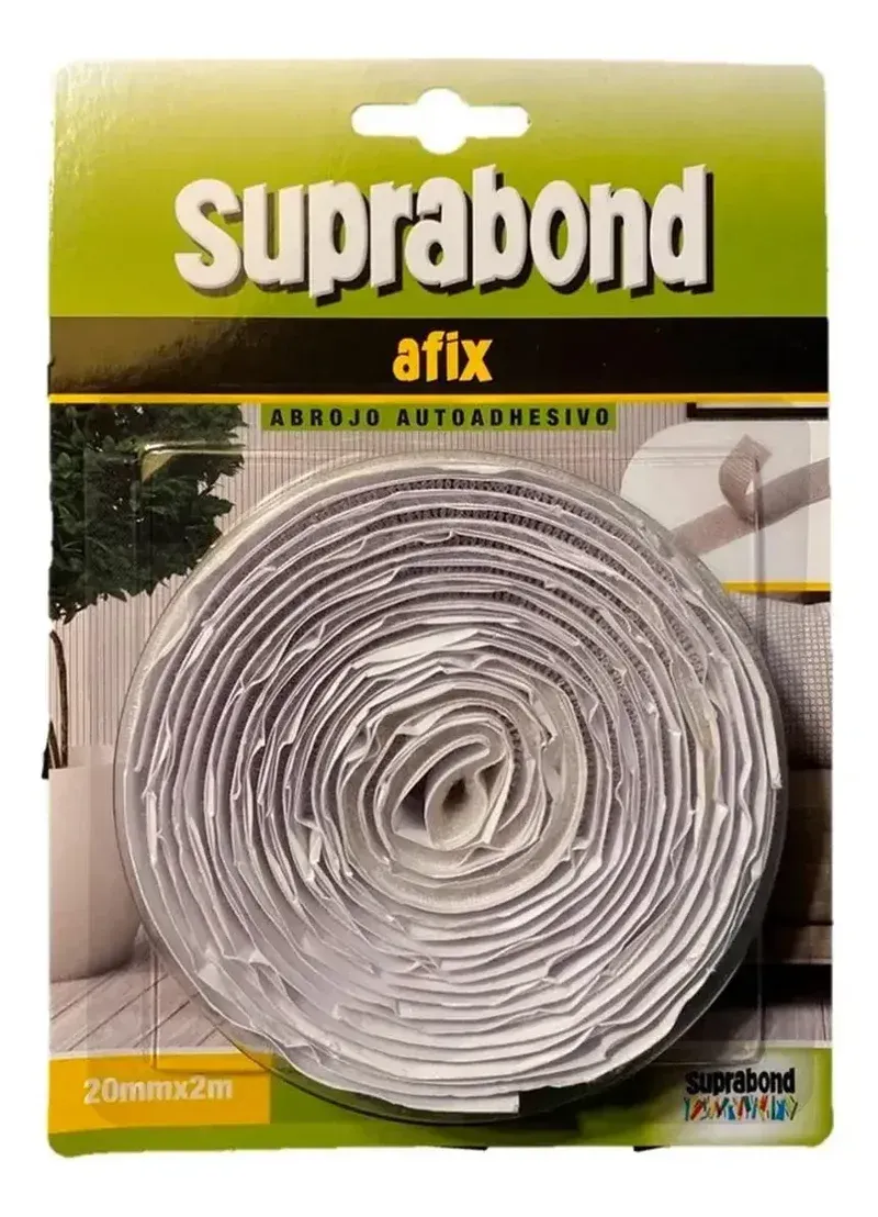 ABROJO AUTOADHESIVO SUPRABOND TIPO VELCRO 2 MTS