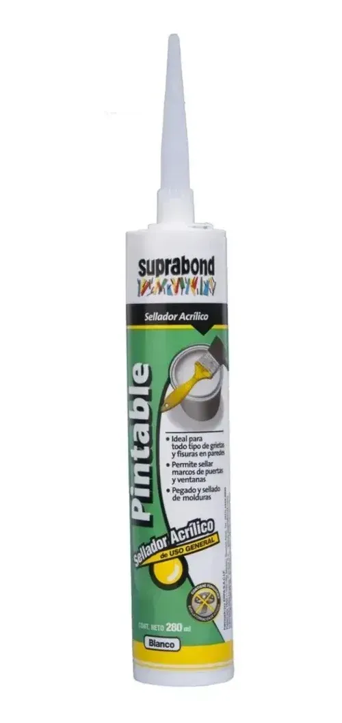 SELLADOR ACRILICO PINTABLE SUPRABOND BLANCO 280ML