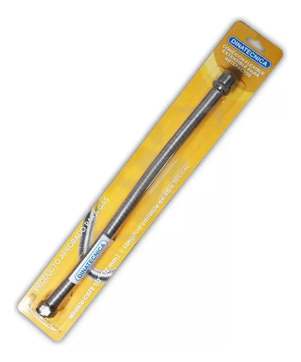 FLEXIBLE GAS EXTENSIBLE CAFE 1/2 12 X 40-105 CM - DINATECNICA