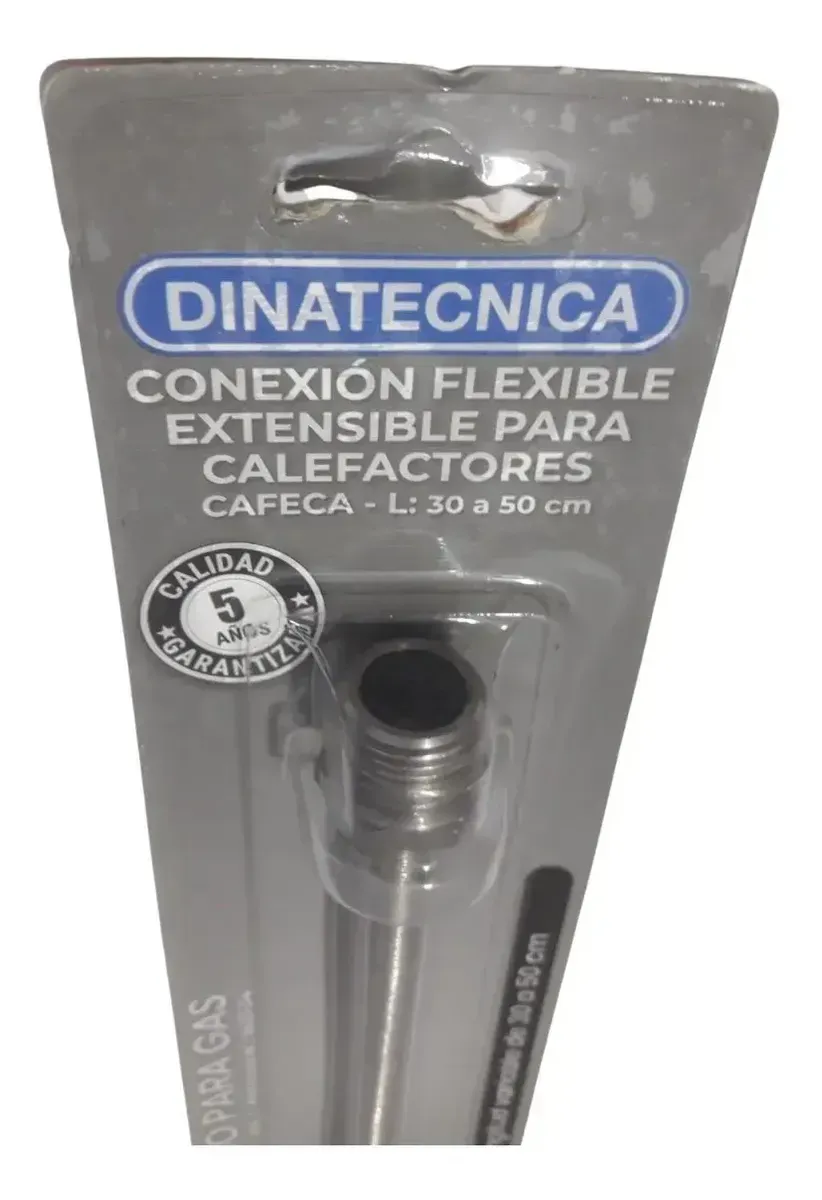 FLEXIBLE GAS EXTENSIBLE PARA CALEFACTORES CAFECA 30/50 CM - DINATECNICA