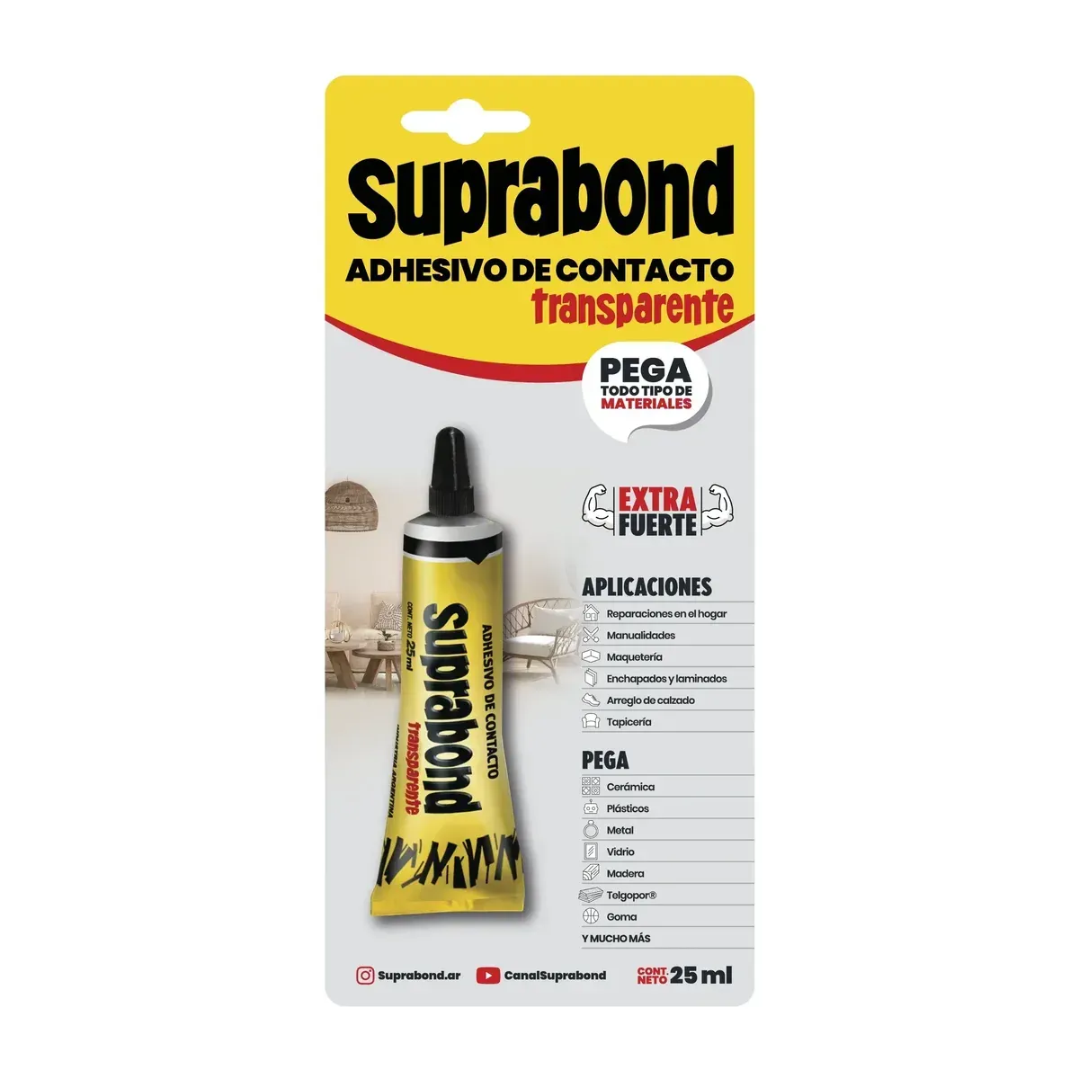 ADHESIVO SUPRABOND TRANSPARENTE EXTRA FUERTE 25ML