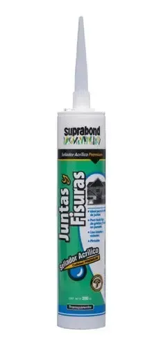 SELLADOR SUPRABOND ACRILICO PREMIUM JUNTAS Y FISURAS TRANSPARENTE 280ML