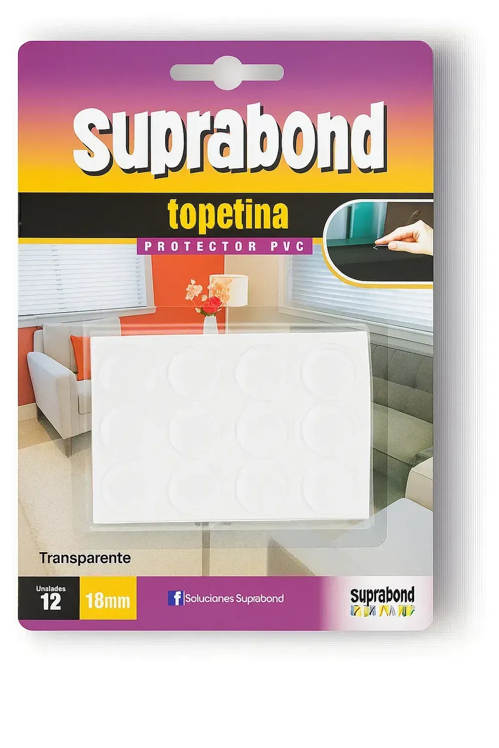 TOPETINA SUPRABOND PROTECTORA AUTOADHESIVA TRANSPARENTE PVC