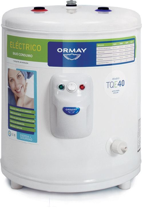 TERMOTANQUE ELÉCTRICO ORMAY TQE40 DUAL 40LTS
