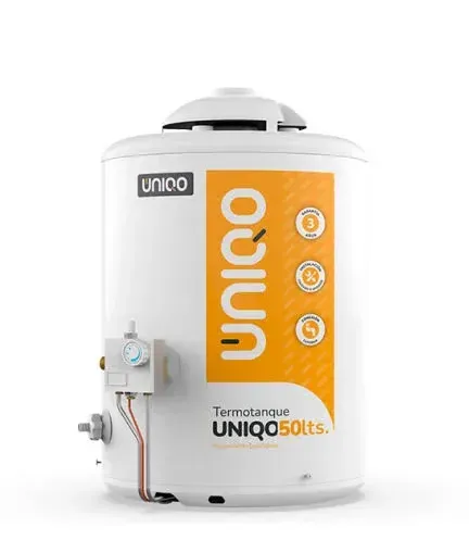 TERMOTANQUE UNIQO MULTIGAS 50 LTS ALTA RECUPERACIÓN