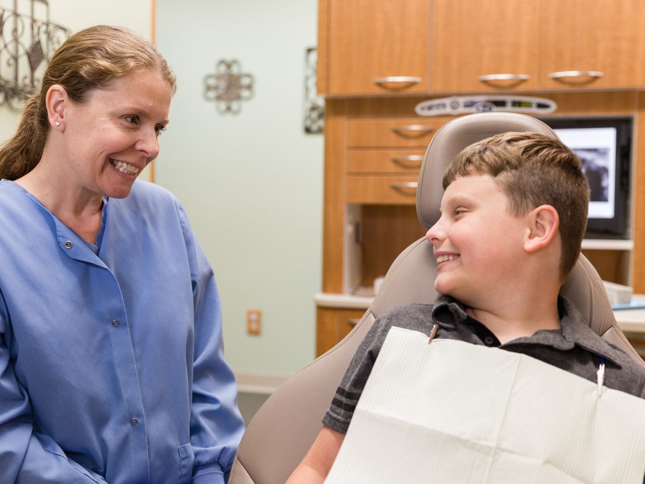 Boy In Dentist - Bellville, OH - Clearfork Family Dentistry Boy In Dentist - Bellville, OH - Clearfork Family Dentistry