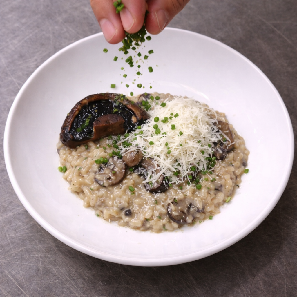 La Boucheris Speical - Risotto aux Champignons — 40 Risotto aux Champignons — 40
Wild mushroom risotto with tarragon, Arborio rice and Parmesan.