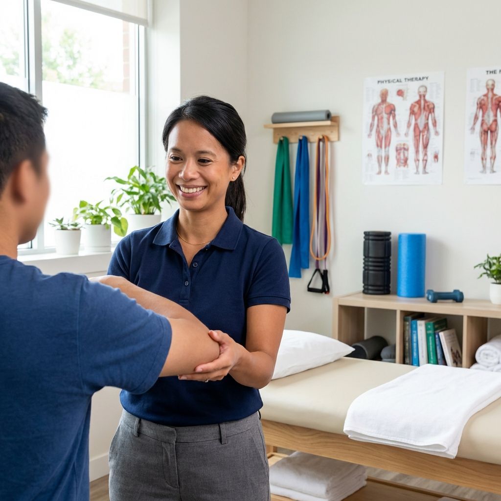 Patient working with a provider at a pelvic floor physical therapy clinic in Brooklyn