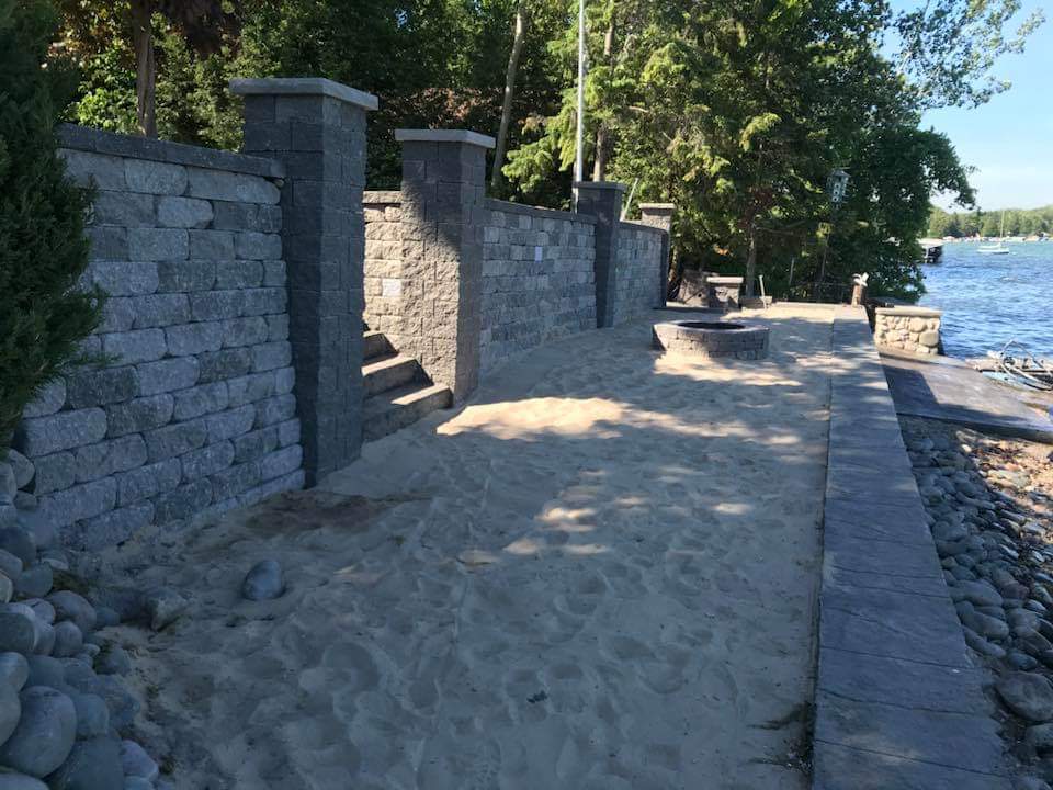 Retaining walls in Traverse City, MI