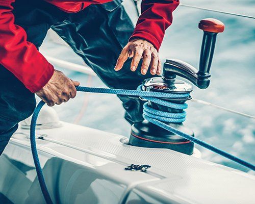 Sailboat Winch in Action